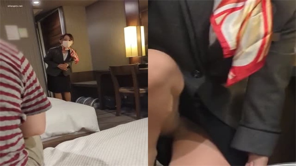 寂寞深夜！酒店极品前台制服诱惑，嫩穴被猛干内射高潮淫叫
