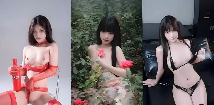 抖音网红【芊落】定制视频合集，完美酮体与白虎粉穴让人脸红心跳，建模脸下却是个淫秽母狗