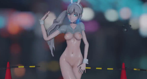 MMD虚拟歌姬沦陷调教，爆乳被疯狂内射颜射
